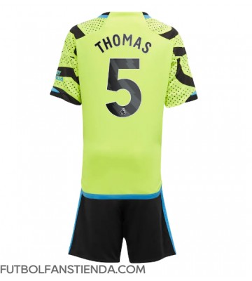 Arsenal Thomas Partey #5 Segunda Equipación Niños 2023-24 Manga Corta (+ Pantalones cortos)